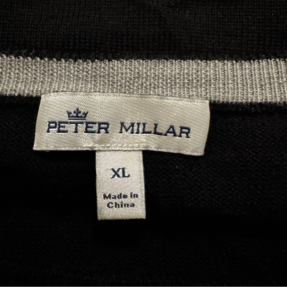 Peter Millar Medalist Golf Club Merino Wool Silk Sweater XL Crewneck Pullover - Picture 5 of 6